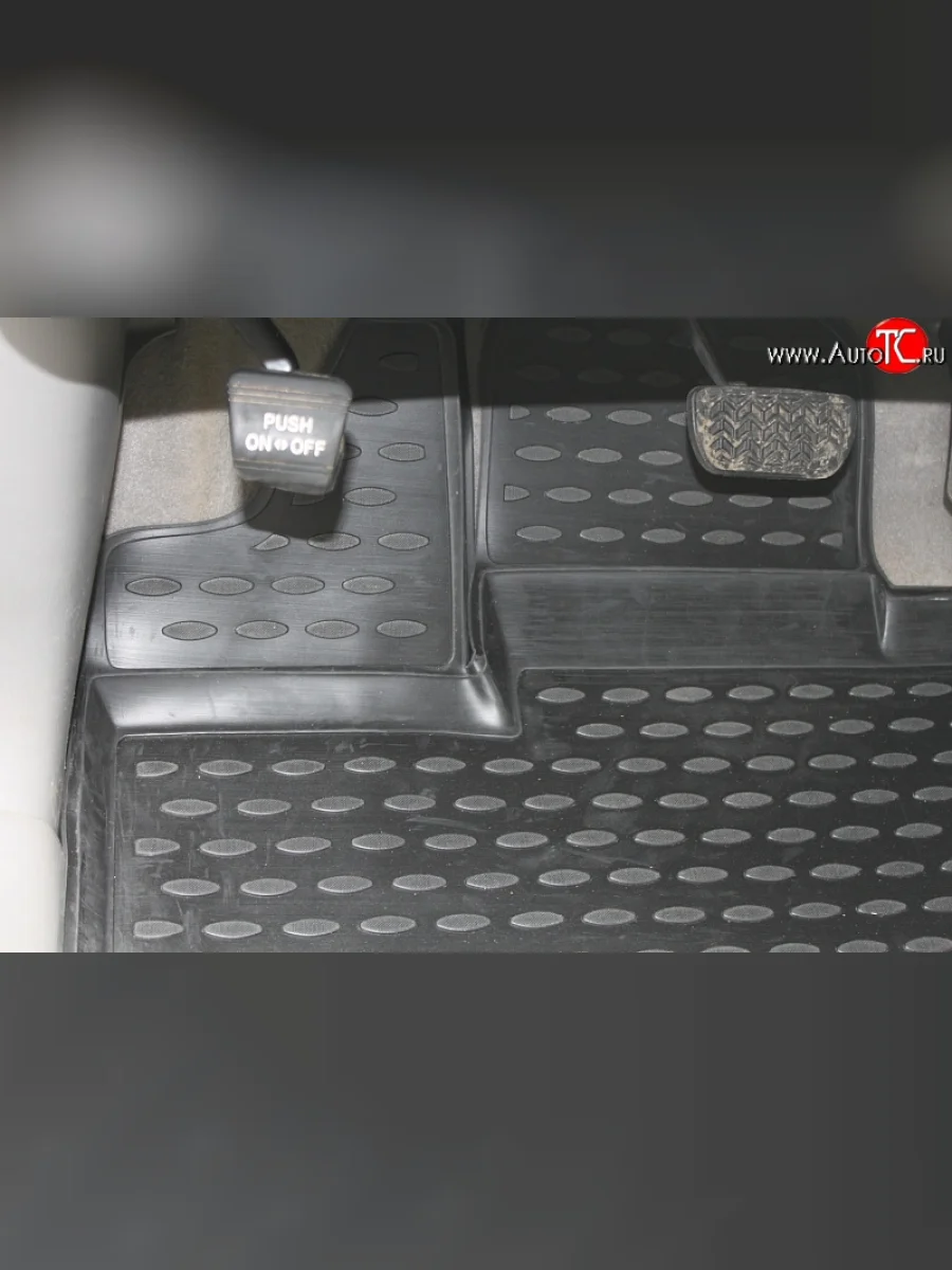 Коврики в салон Element 4 шт. (полиуретан) Toyota Sienna XL20 дорестайлинг (2003-2006) (Серые)  в Самаре Самарской области