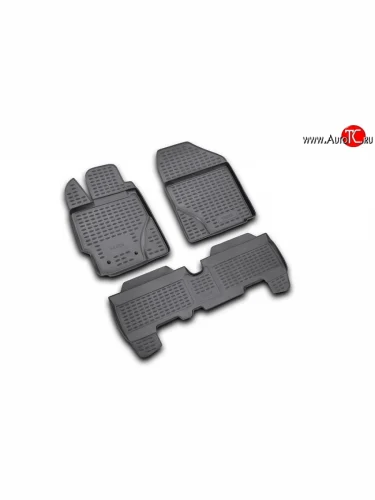 Коврики в салон Element 3 шт. (полиуретан) Toyota Yaris  XP90 (2005-2010) дорестайлинг, хэтчбэк 3 дв., дорестайлинг, хэтчбэк 5 дв., рестайлинг, хэтчбэк 3 дв., рестайлинг, хэтчбэк 5 дв.