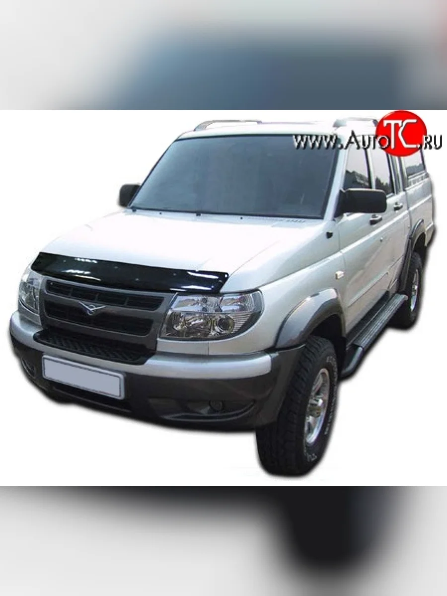 Дефлектор капота NovLine Уаз Патриот 3163 5 дв. дорестайлинг (2005-2013)  в Самаре Самарской области