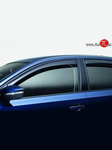 Дефлекторы окон (ветровики) (хетчбек) Novline 4 шт. Volkswagen Golf  6 Mk6 (2008-2014) хэтчбэк 5 дв.