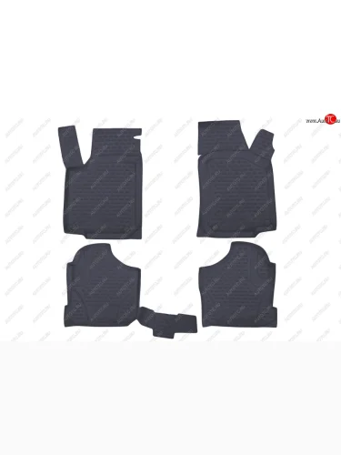 Коврики в салон Element 4 шт. (полиуретан) (Чёрные) Volkswagen Golf  4 Mk4 (1997-2003) хэтчбэк 5 дв.
