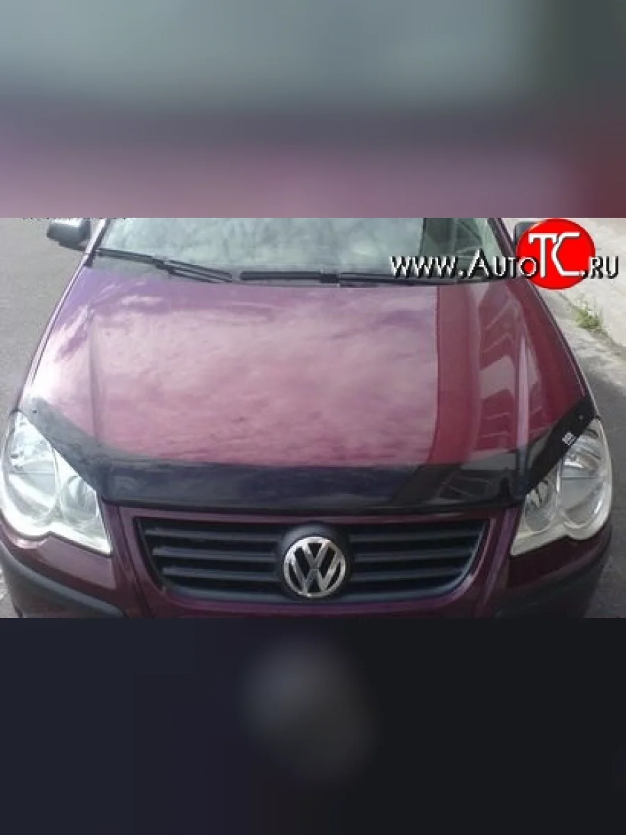 Дефлектор капота NovLine (седан, хетчбек)  Volkswagen Polo (2005-2009) Mk4 9N1  в Керчи Республика Крым