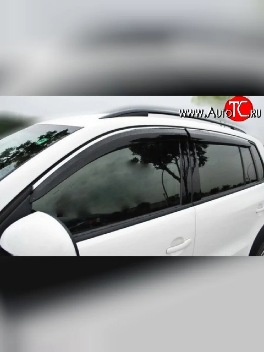 Дефлекторы окон (ветровики) Novline 4 шт Volkswagen Tiguan NF дорестайлинг (2006-2011)  в Самаре Самарской области