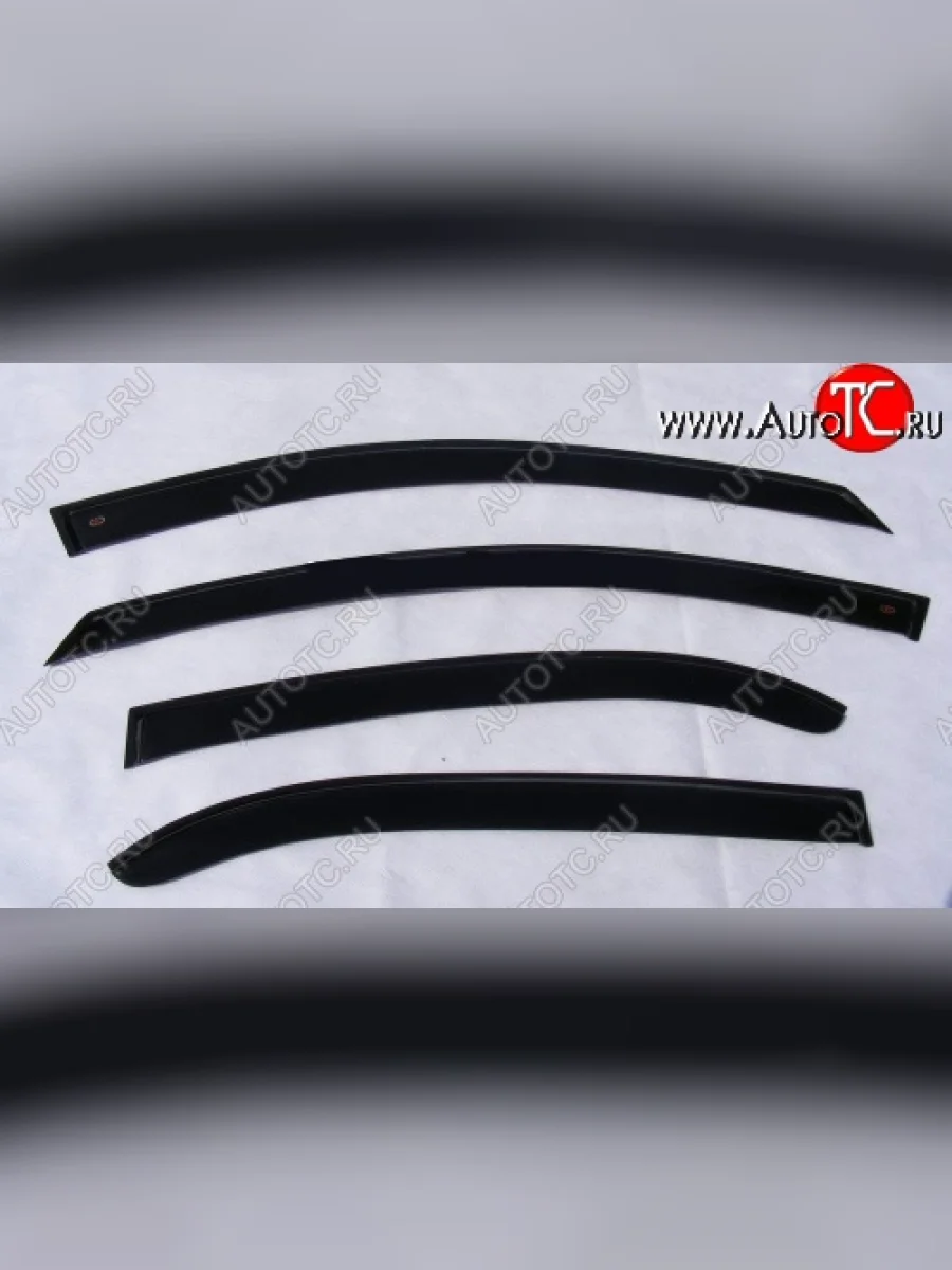 Комплект дефлекторов окон (ветровиков, хром) 4 шт. NovLine-Autofamily  Volkswagen Tiguan (2006-2011) NF  в Самаре Самарской области