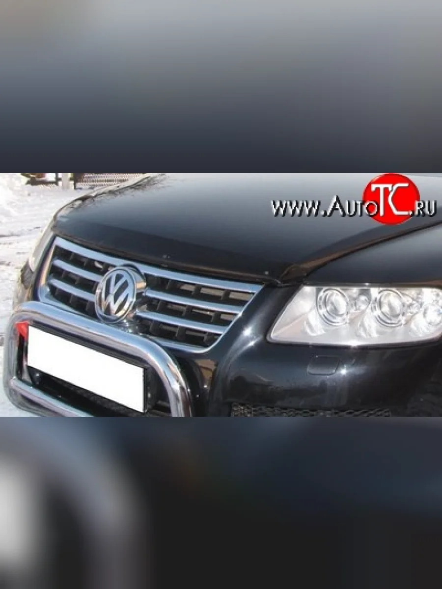 Дефлектор капота NovLine Volkswagen Touareg 1 GP рестайлинг (2006-2010)  в Самаре Самарской области