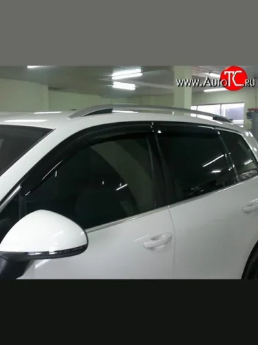 Дефлекторы окон (ветровики) Novline 4 шт Volkswagen Touareg  2 NF (2010-2014) дорестайлинг