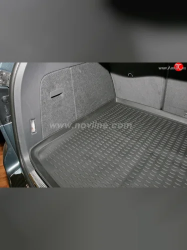 Коврик в багажник (с 2-х зонным климат-контролем) Element (полиуретан) Volkswagen Touareg  2 NF (2010-2014) дорестайлинг