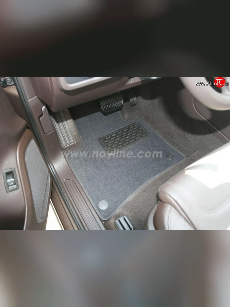 Комплект ковриков в салон Element 4 шт. (текстиль) Volkswagen Touareg 2 NF дорестайлинг (2010-2014)  с доставкой в г. Керчь