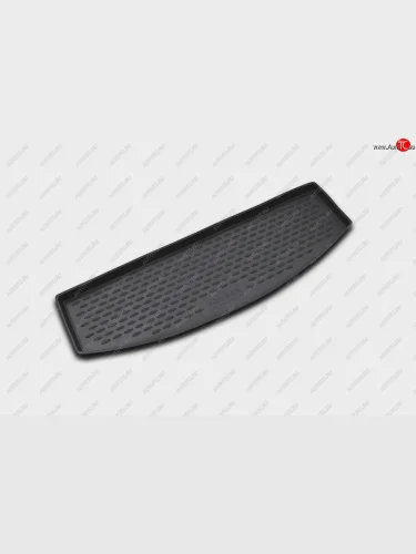 Короткий коврик в багажник (полиуретан) Element (Чёрный) Volkswagen Touran  1T (2003-2006) дорестайлинг минивэн