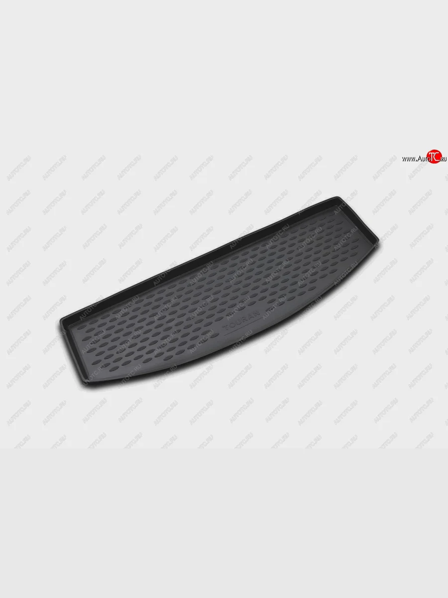 Короткий коврик в багажник (полиуретан) Element  Volkswagen Touran (2003-2006) 1T (Чёрный)  в Воронеже Воронежской области