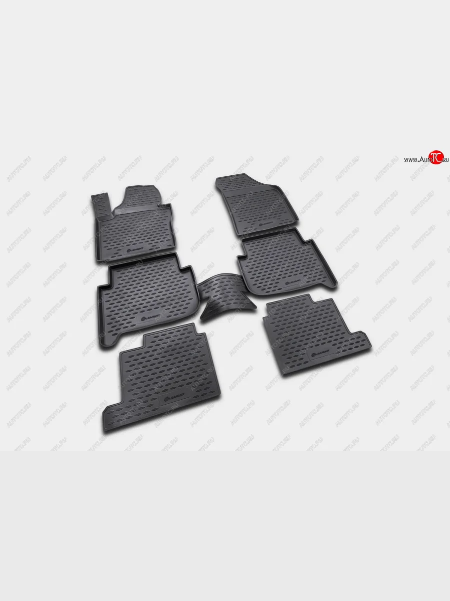 Комплект ковриков в салон (полиуретан, чёрные) Element  Volkswagen Touran (2003-2006) 1T (Чёрные)  в Самаре Самарской области