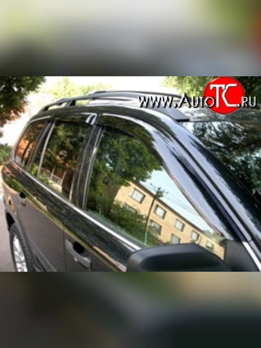 Дефлекторы окон (ветровики) Novline 4 шт Volvo XC90 C дорестайлинг (2002-2006)  в Воронеже Воронежской области