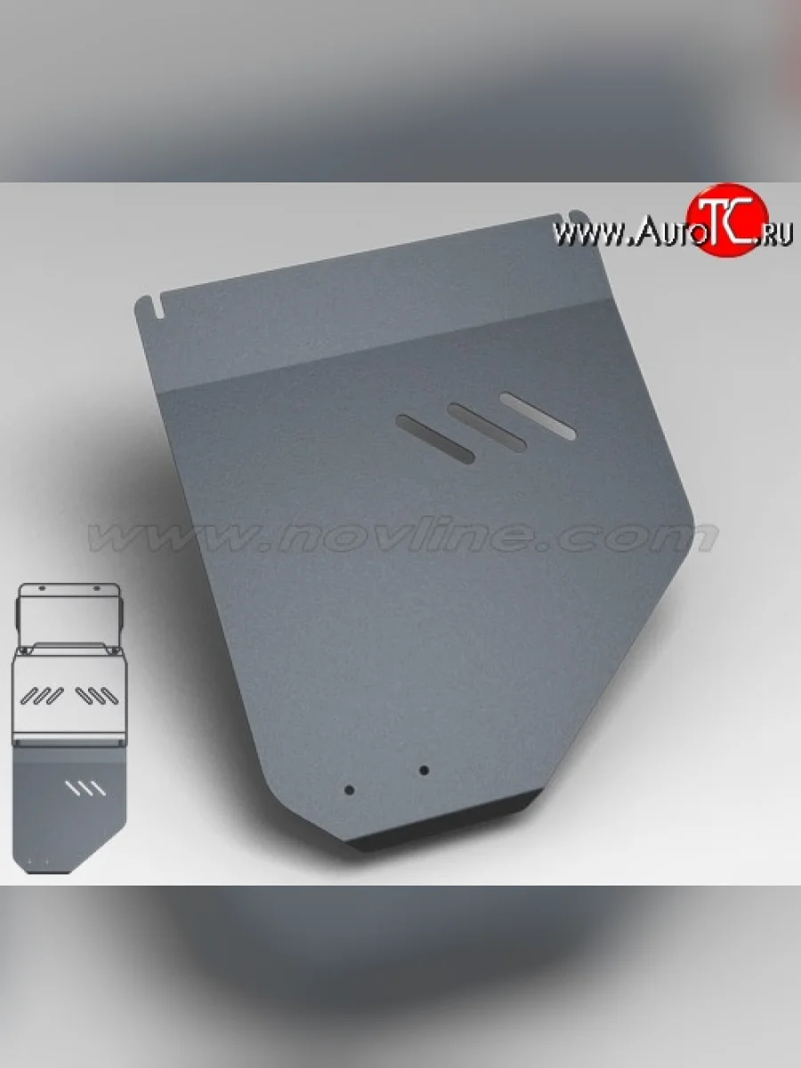 Защита раздаточной коробки Novline (2.3/3.2, МКПП/АКПП, 3 мм) ТАГАЗ Tager 3d (2008-2012)  с доставкой в г. Керчь