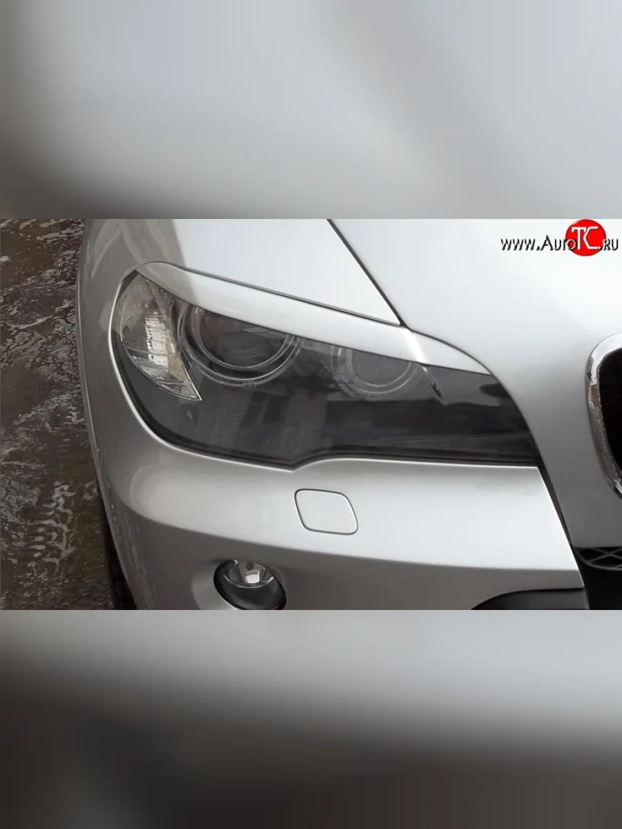 Реснички RA на фары BMW X5 E70 дорестайлинг (2006-2010) (Неокрашенные)  в Керчи Республика Крым