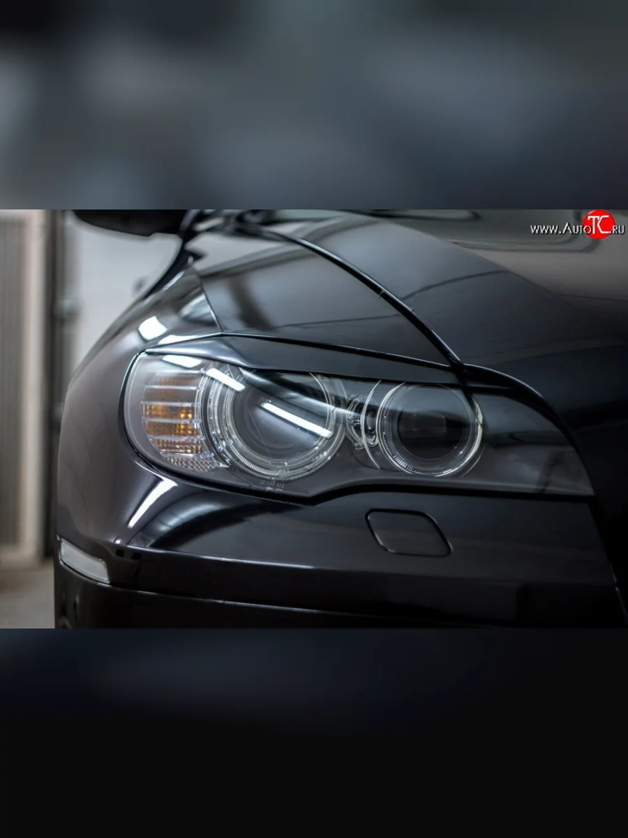 Реснички фар RA  BMW X6 (2008-2012) E71 (Неокрашенные)  в Керчи Республика Крым