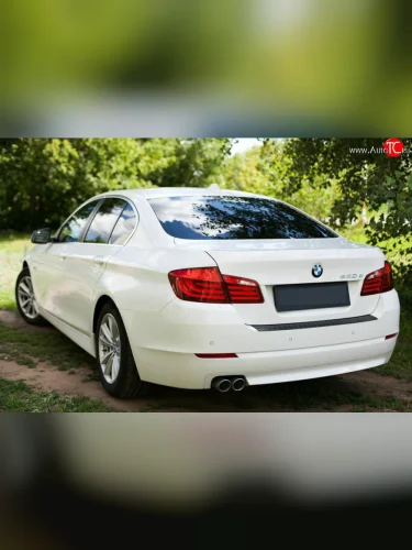Накладка на задний бампер RA (Поверхность шагрень) BMW 5 серия  F10 (2009-2013) седан дорестайлинг