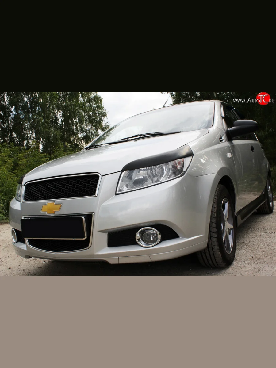 Реснички на фары RA Chevrolet Aveo T200 хэтчбек 5 дв (2002-2008) (Неокрашенные)  в Керчи Республика Крым