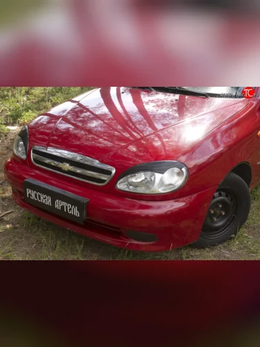 Накладки на фары RA Daewoo Lanos T150 рестайлинг, седан (2000-2009)