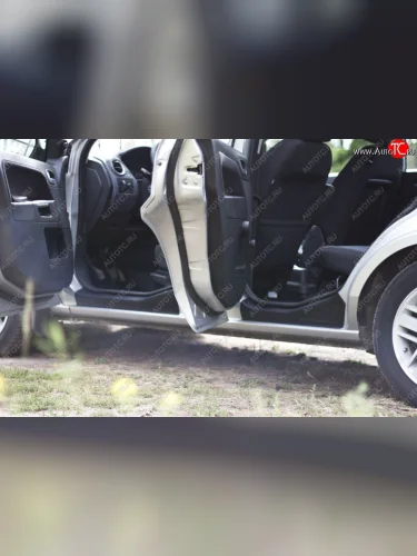Накладки порогов в дверной проем на RA (Передние + задние) Ford Fusion 1 хэтчбэк дорестайлинг (2002-2005)