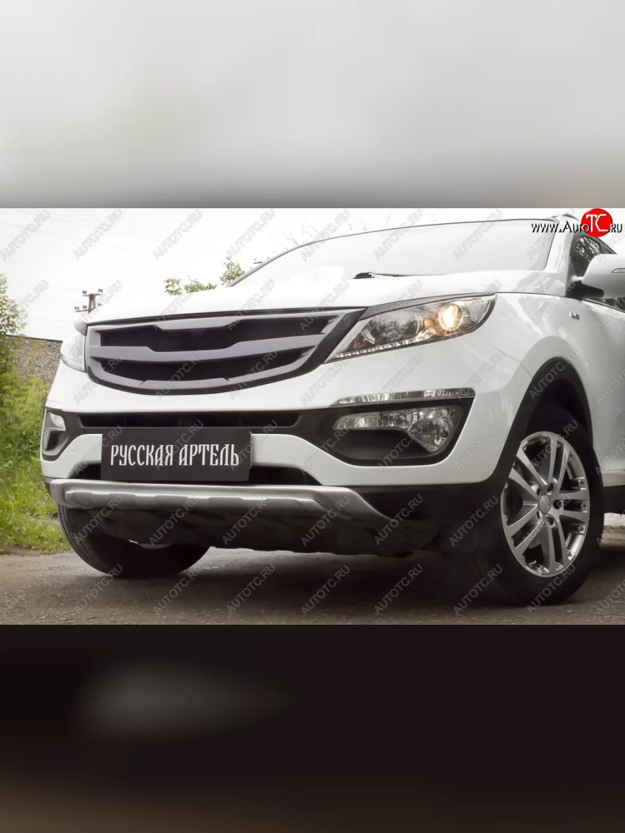 Диффузор переднего бампера RA  KIA Sportage (2010-2014) 3 SL (Поверхность глянец (под окраску), Неокрашенная)  В Кинешме Ивановской области
