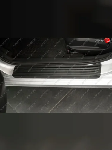 Накладки на порожки автомобиля RA KIA Cerato  4 BD (2018-2025) дорестайлинг седан, рестайлинг седан