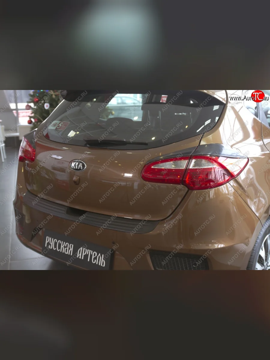 Реснички на фонари RA KIA Ceed 2 JD рестайлинг, хэтчбэк (2015-2018) (Поверхность глянец (под окраску), Неокрашенные)  в Перми Пермском крае