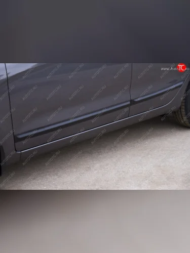 Молдинги RA (вариант 2, комплект 4 шт) (Поверхность глянец (под окраску)) KIA Rio  3 QB (2015-2017) рестайлинг седан