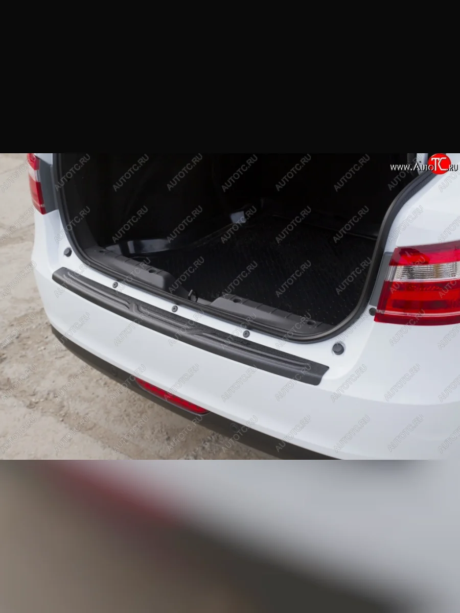 Накладка защитная на задний бампер RA Лада ВАЗ Веста SW 2181 универсал дорестайлинг (2017-2022)  с доставкой в г. Керчь