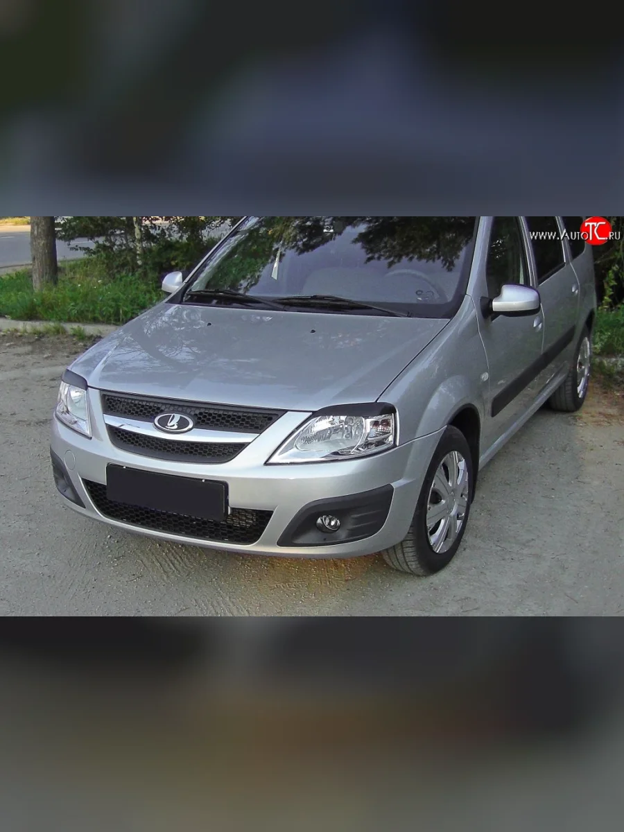 Реснички на фары RA Лада ВАЗ Ларгус дорестайлинг R90 (2012-2021) (Неокрашенные)  в Перми Пермском крае