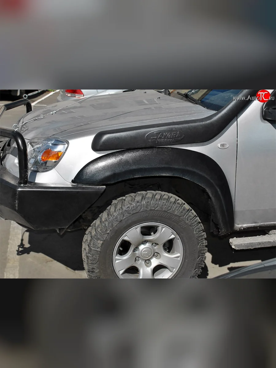 Накладки на колёсные арки RA (комплект) Mazda BT-50 (2006-2011) (Поверхность: шагрень)  в Керчи Республика Крым