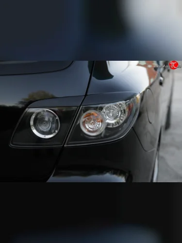 Реснички на фонари RA Mazda 3/Axela  BK (2003-2009) дорестайлинг, хэтчбэк, рестайлинг, хэтчбэк