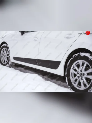 Молдинги RA (Поверхность глянец под окраску) Mazda 3/Axela  BM (2013-2016) дорестайлинг седан