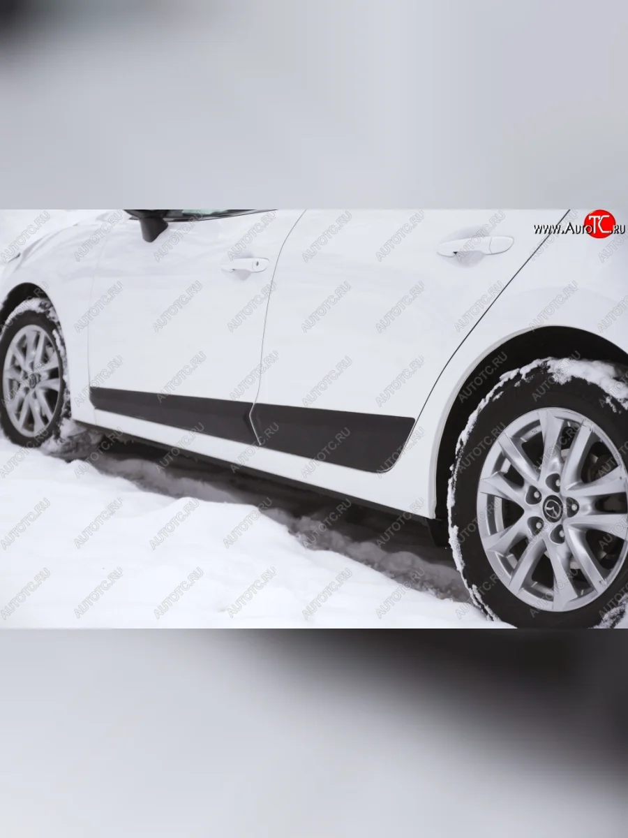 Молдинги RA Mazda 3/Axela BM дорестайлинг седан (2013-2016) (Поверхность глянец под окраску, Неокрашенные)  в Перми Пермском крае