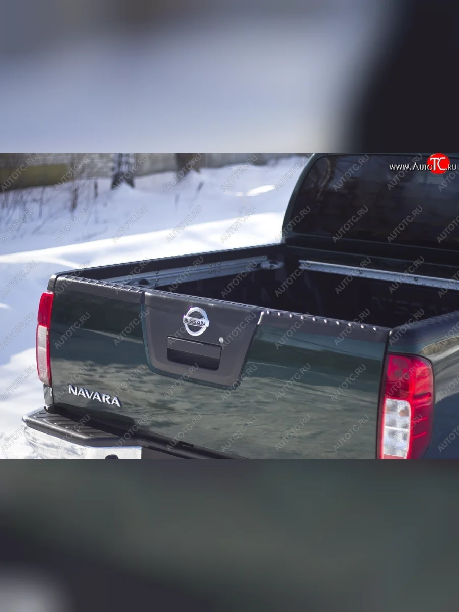 Накладки на борта кузова автомобиля RA  Nissan Navara (2004-2010) 2 D40 (Задний откидной борт)  в Перми Пермском крае
