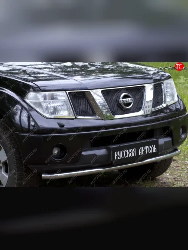 Защитная сетка решетки переднего бампера РА Nissan Pathfinder  R51 (2004-2007) дорестайлинг