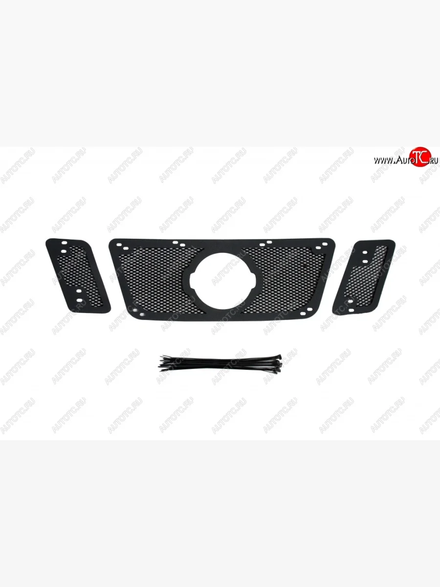 Защитная сетка решетки радиатора РА Nissan Pathfinder R51 рестайлинг (2009-2014)  в Керчи Республика Крым