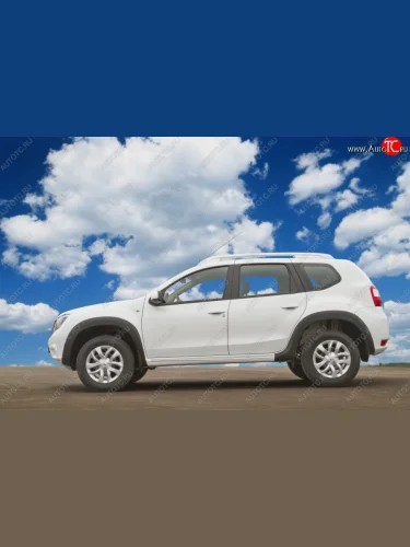 Расширители колесных арок RA (комплект) (Поверхность шагрень) Nissan Terrano  D10 (2013-2022) дорестайлинг, рестайлинг