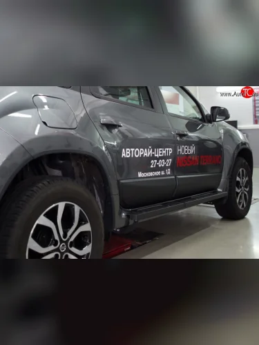 Накладки дверей RA (комплект) (Поверхность шагрень) Nissan Terrano  D10 (2013-2022) дорестайлинг, рестайлинг