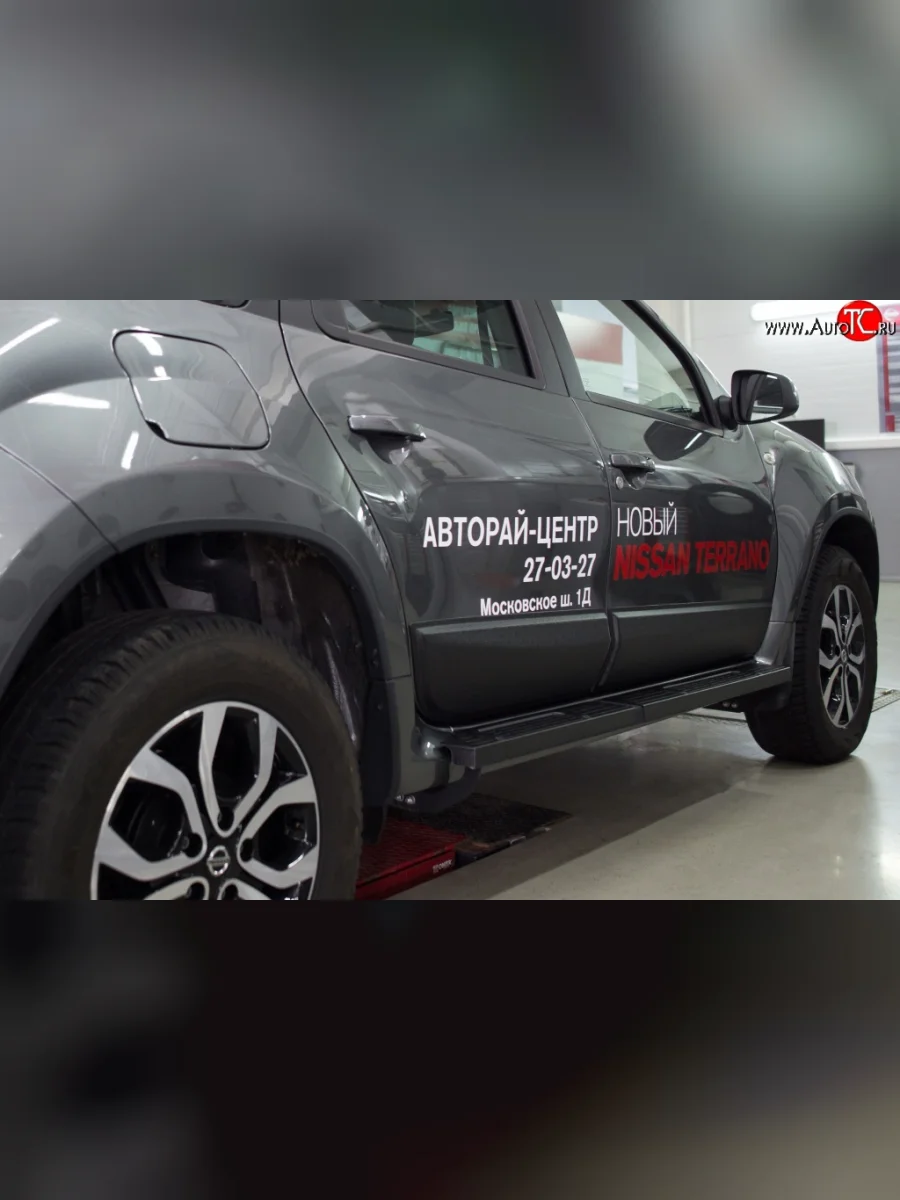 Накладки дверей RA (комплект) Nissan Terrano D10 дорестайлинг (2013-2016) (Поверхность шагрень)  в Самаре Самарской области