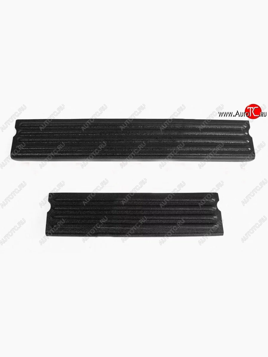 Накладки на порожки автомобиля RA v2 Renault Duster HS дорестайлинг (2010-2015)  в Керчи Республика Крым