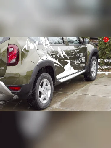Накладки на колёсные арки RA Renault Duster  HS (2015-2021) рестайлинг