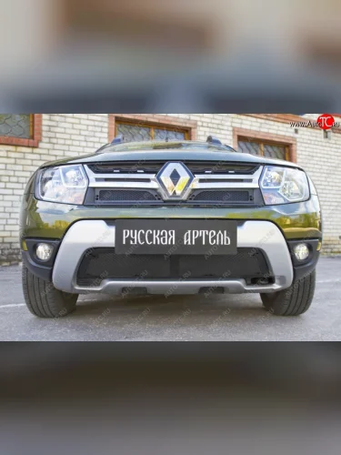 Защитная сетка решетки радиатора РА Renault Duster  HS (2015-2021) рестайлинг