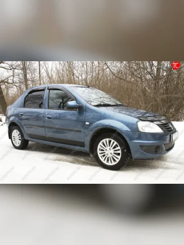 Молдинги RA (комплект) (Поверхность глянец (под окраску)) Renault Logan  1 (2010-2016) рестайлинг