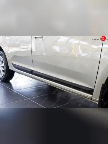 Молдинги дверей RA (комплект) (Поверхность шагрень) Renault Logan 2 рестайлинг (2018-2025)