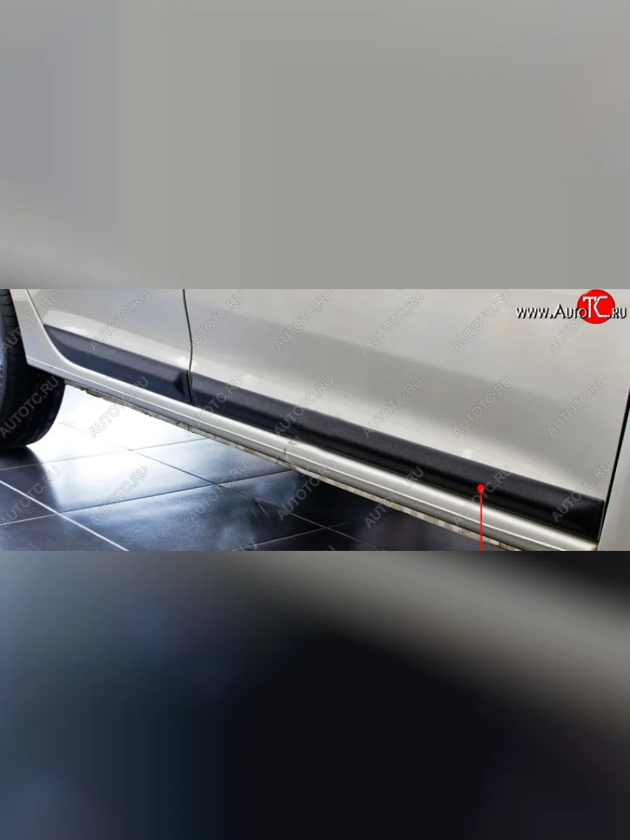 Молдинги дверей RA (комплект) Renault Logan 2 дорестайлинг (2014-2018) (Поверхность глянец (под окраску), Неокрашенные)  в Воронеже Воронежской области