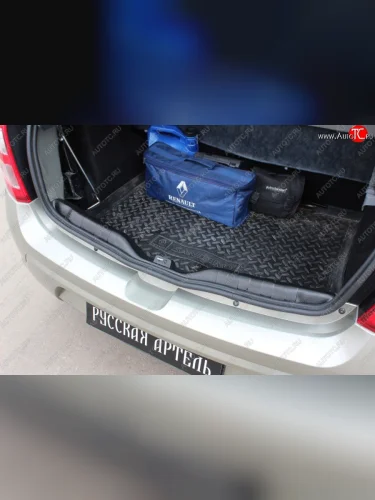 Пластиковый порожек в багажник автомобиля RA (Standart) Renault Sandero  1 (2009-2014)