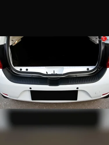 Накладка защитная на задний бампер RA Renault Sandero  2 (2014-2018) дорестайлинг