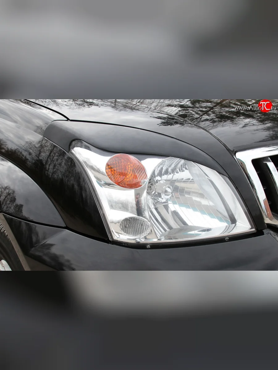 Реснички RA на фары Toyota Land Cruiser Prado J120 (2002-2009) (Неокрашенные)  в Самаре Самарской области