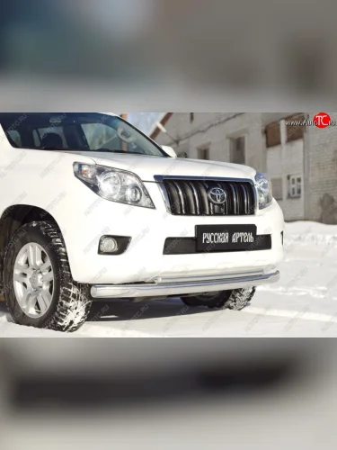 Зимняя заглушка решетки переднего бампера РА Toyota Land Cruiser Prado  J150 (2009-2013) дорестайлинг