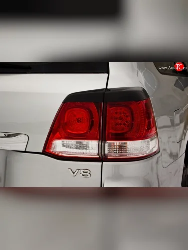 Реснички на фонари RA Toyota Land Cruiser  200 (2007-2012) дорестайлинг